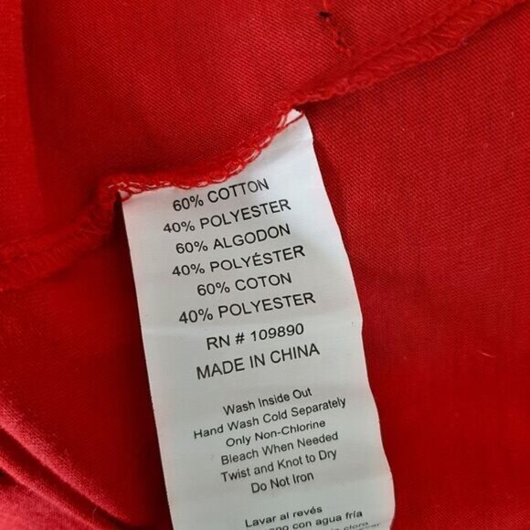 SEVEN7 Boho Paisley Floral Light V-Neck Hoodie Red Sz XL - Picture 13 of 13